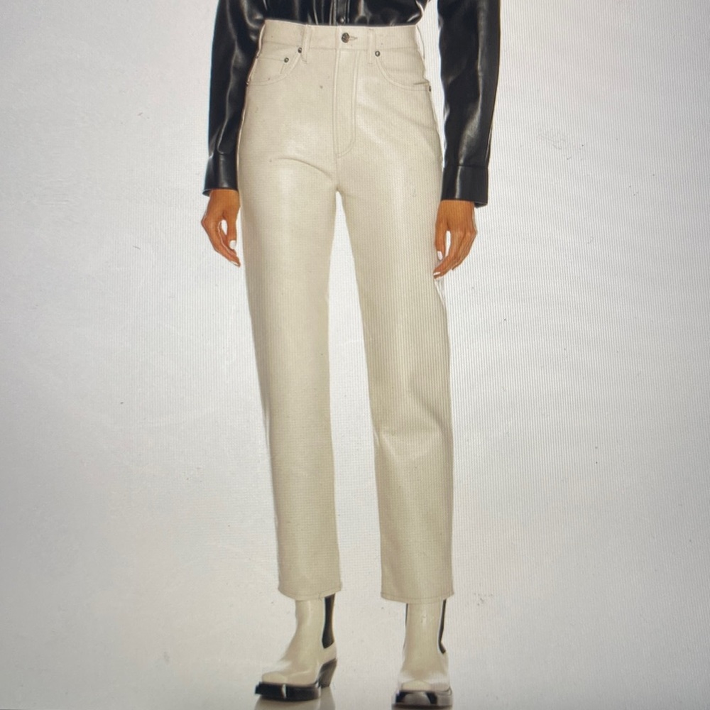 AGOLDE RECYCLED LEATHER 90’s pinch waist pant.
